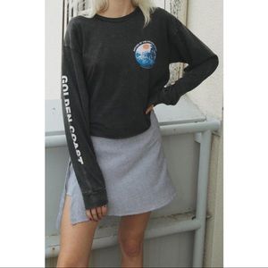 Brandy Melville Natives of the Golden Coast Cropped Long Sleeve